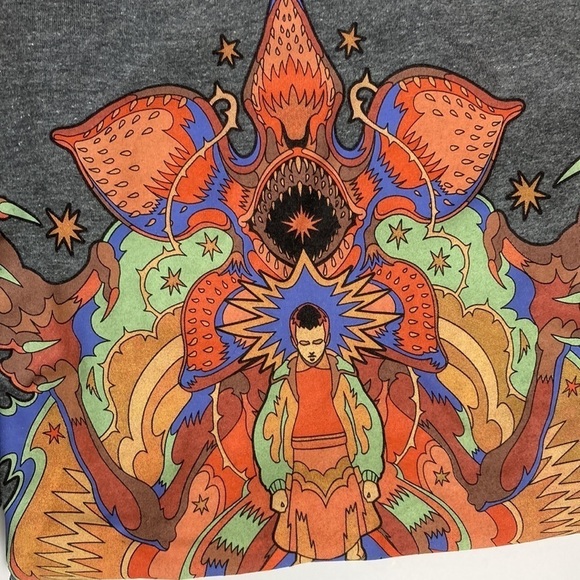 Stranger Things Netflix Gray Graphic Two T-Shirt Bundle in Unisex Medium Eleven - Picture 9 of 16